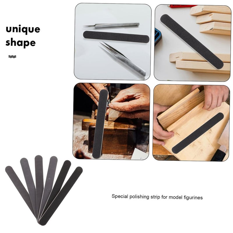 6Pcs Model Sanding And Polishing Sticks Set Fine Detailing Tools For Hobbyists - Image 3